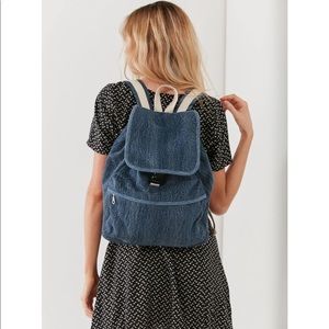 UO Classic denim flap front backpack